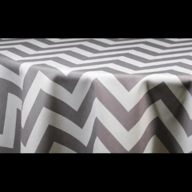 Rental store for Runner 12 x 120 Polyester Chevron Grey in Lexington KY